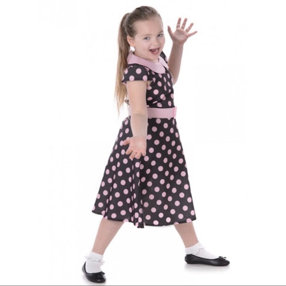 Karnival Costumes Rock n’ Roll Girl Costume Black